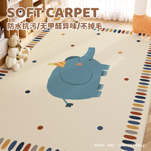 卡通儿童地毯阅读区游戏区地垫宝宝爬行垫加厚防滑垫客厅家用