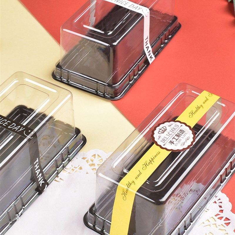 B032小蛋糕盒长方形蛋糕卷盒西点打包盒切片透明芝士瑞士卷包装盒,厨房/烹饪用具,点心包装盒/包装袋,淘宝优惠券,粉丝福利购,淘宝优惠卷