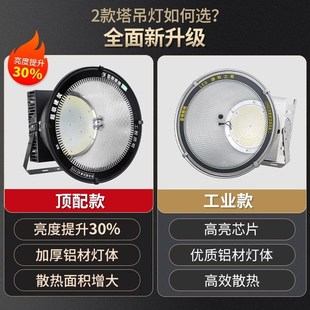 亚明照明LED塔吊灯2000W大功率建筑之星超亮工地户外探照灯1000瓦