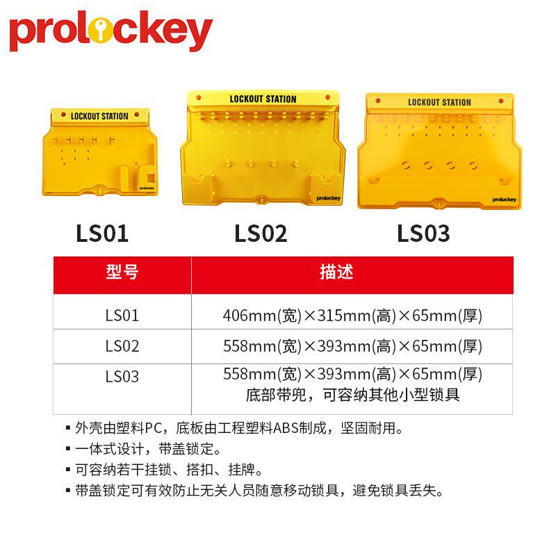 工业锁具工作站挂锁站一体壁挂式停工锁具塑料透明挂板管理箱