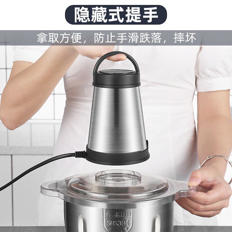 110v伏绞肉机出口多功能家用一机三用电动碎蒜泥菜食物料理搅拌器