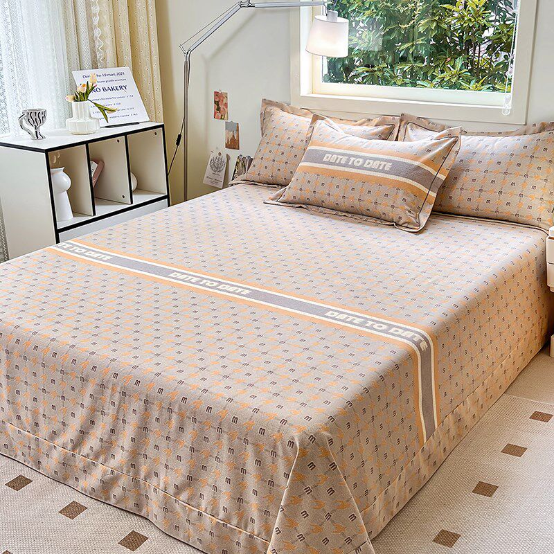 全棉加厚磨毛床单单件纯棉被单秋冬季加厚保暖单双人单子1.5/1.8