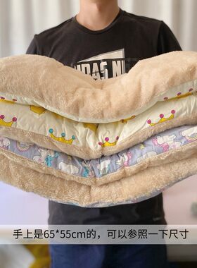 秋冬保暖狗垫子加厚绑带款宠物狗狗猫咪冬天毛毯狗窝笼子睡垫