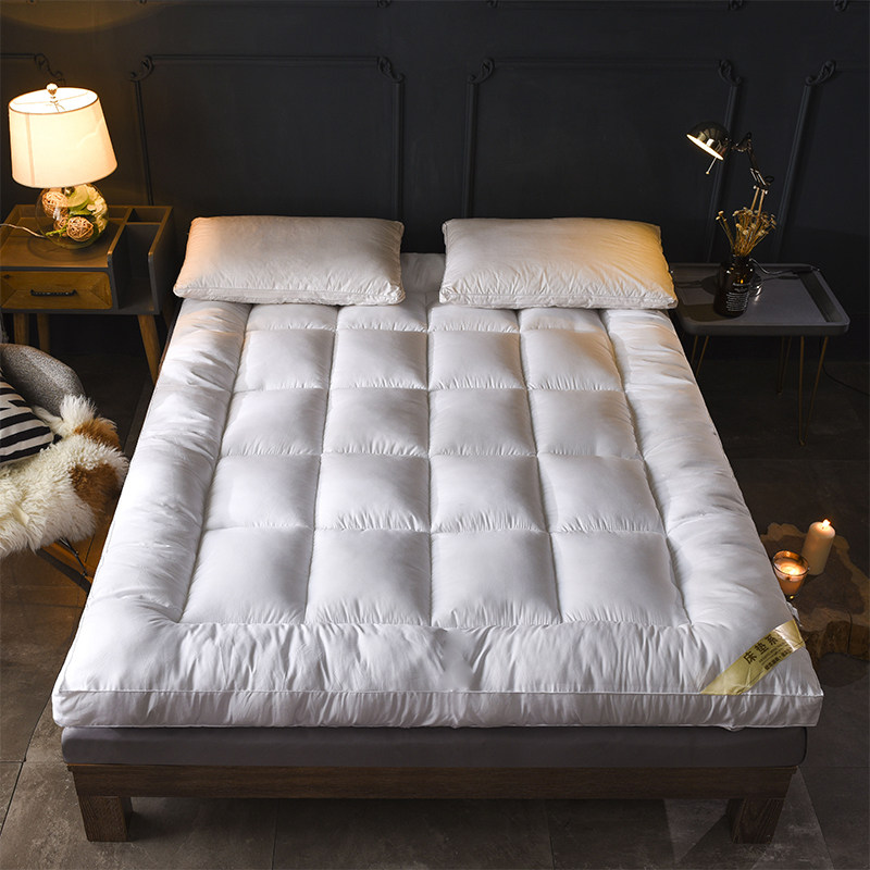 榻榻米羽绒棉床垫加厚10cm可折叠双人1.5m1.8m床褥子1.2m宿舍垫被