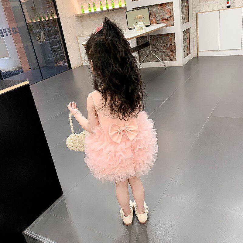 女童连衣裙夏季2024新款洋气宝宝夏装蓬蓬嘟嘟裙儿童夏天夏款裙子