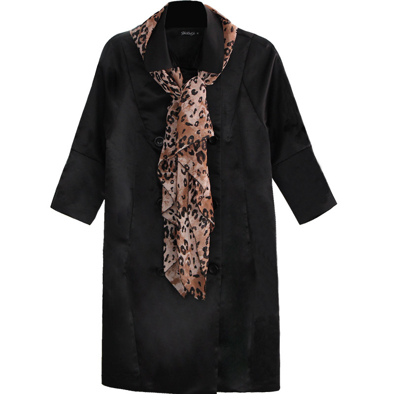 高端黑色大码风衣女春秋薄外套2021年新款早秋中长款a字气质今年,女装/女士精品,风衣,淘宝优惠券,粉丝福利购,淘宝优惠卷