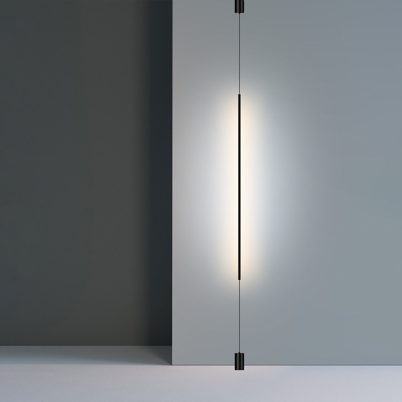 一字吊灯极简线条画廊样板房客厅转角墙角灯软装定制长条氛围LE灯,家装灯饰光源,客厅吊灯,淘宝优惠券,粉丝福利购,淘宝优惠卷