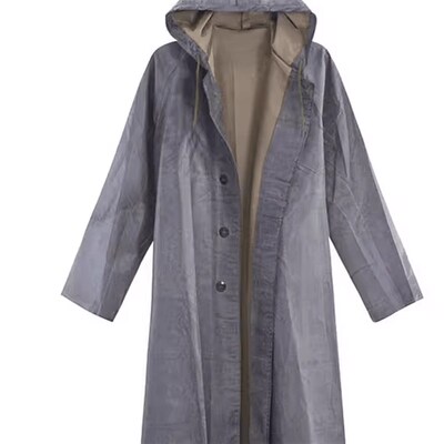 库存保真87式长袖雨衣带袖雨衣长款连体雨衣帆布抗洪大褂雨披风