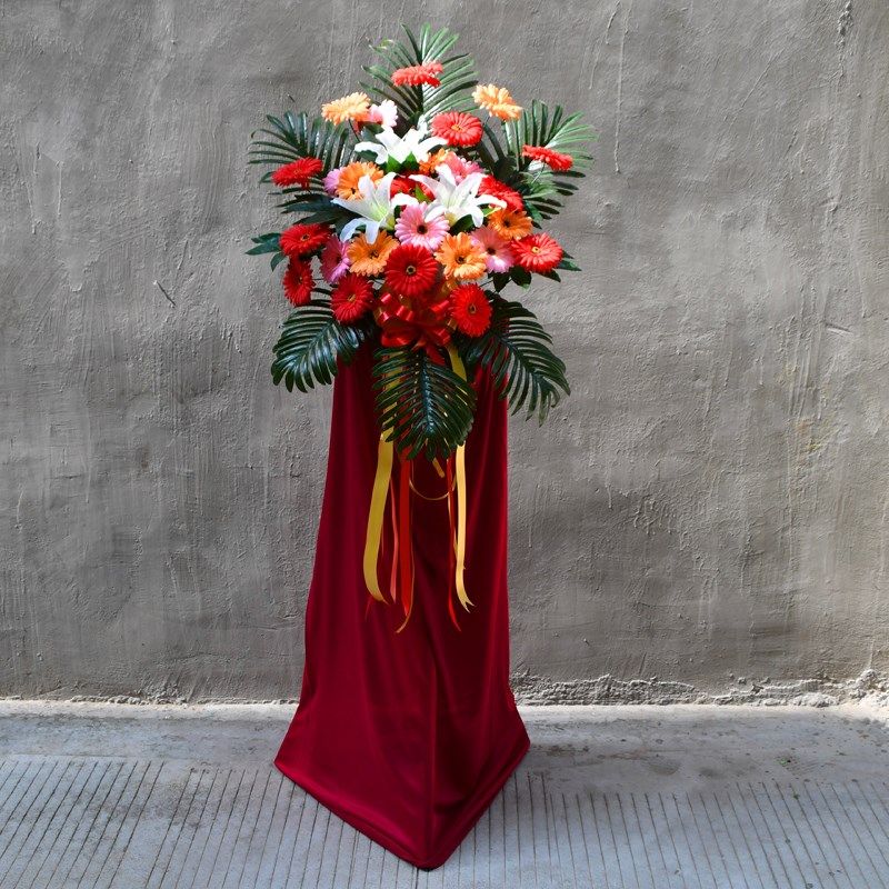 店铺开业花篮假花仿真塑料三脚架摆花门口装饰花乔迁庆典商务用花,鲜花速递/花卉仿真/绿植园艺,仿真花,淘宝优惠券,粉丝福利购,淘宝优惠卷