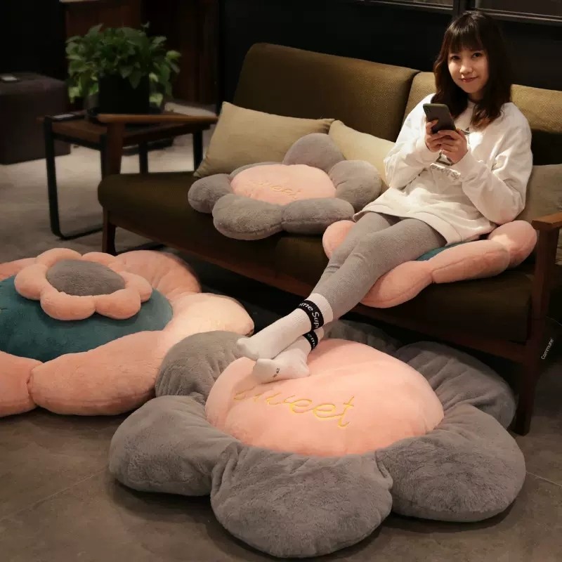 花朵坐垫地上懒人屁股垫椅垫办公室久坐客厅沙发蒲团靠垫飘窗吊篮,居家布艺,椅垫,淘宝优惠券,粉丝福利购,淘宝优惠卷