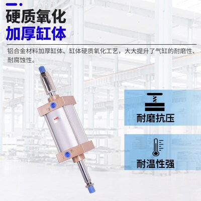 捷力行程可调型气缸 SCJ50/63/80/100/125/160标准气缸SCJ气缸