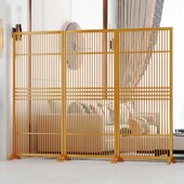 入户屏风隔断客厅卧室进门玄关格栅遮挡装 饰墙办公室折叠移动座屏