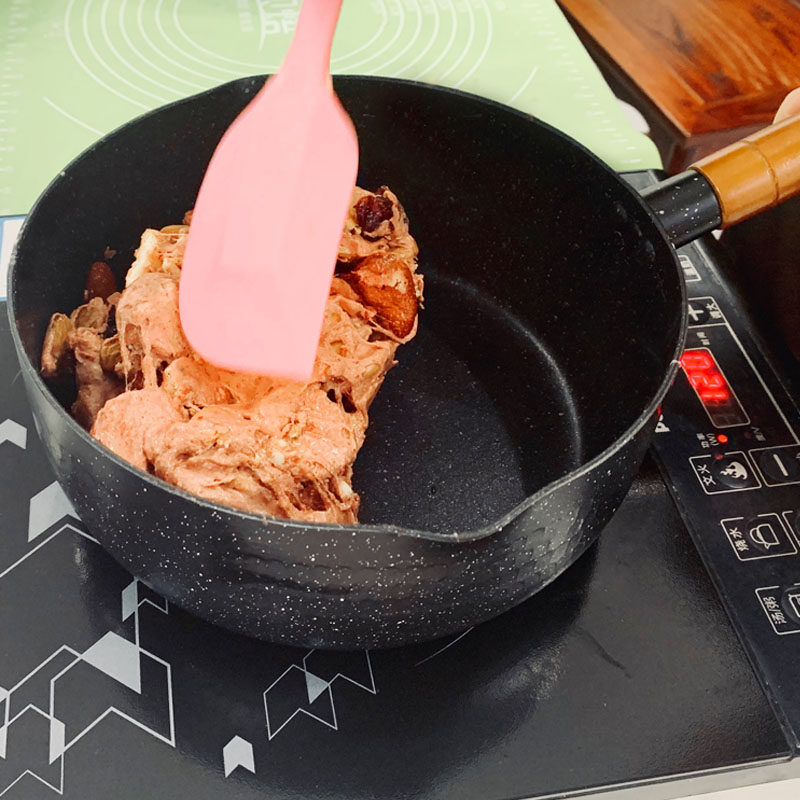 麦饭石雪平锅不粘锅牛轧糖专用锅做雪花酥烘焙电磁炉燃气灶适用