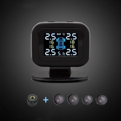 汽车胎压监测器轮胎气压侦测器USB插线供电无线外置内置发射