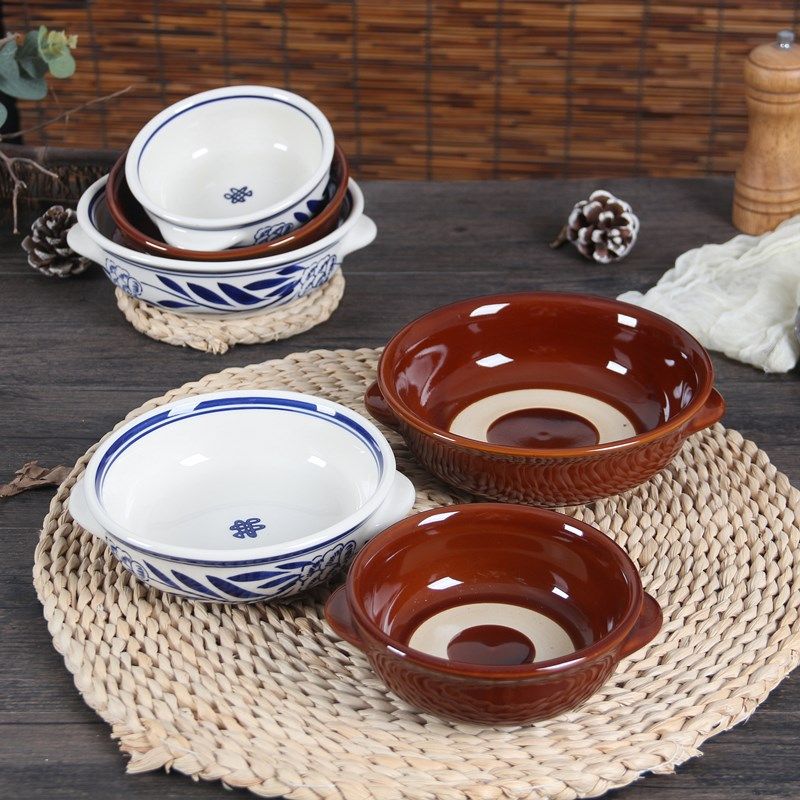 火锅店餐厅商用特色陶瓷双耳钵碗加厚防烫扣肉碗小菜碗蒸碗米饭碗,餐饮具,碗,淘宝优惠券,粉丝福利购,淘宝优惠卷