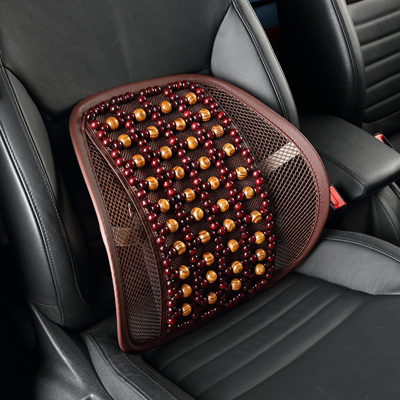 汽车腰靠垫木珠透气护腰按摩腰垫办公室座椅腰枕靠枕夏季靠背车用,汽车用品/电子/清洗/改装,腰靠,淘宝优惠券,粉丝福利购,淘宝优惠卷