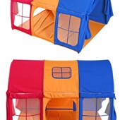 新款 儿童床帐篷床幔儿童室内小帐篷彩色游戏床上帐篷蚊帐顶蓬定做