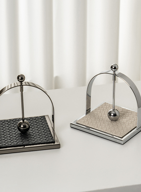 LIXADA不锈钢桌面纸巾架酒店餐厅创意餐巾纸座客厅轻奢高级感摆件