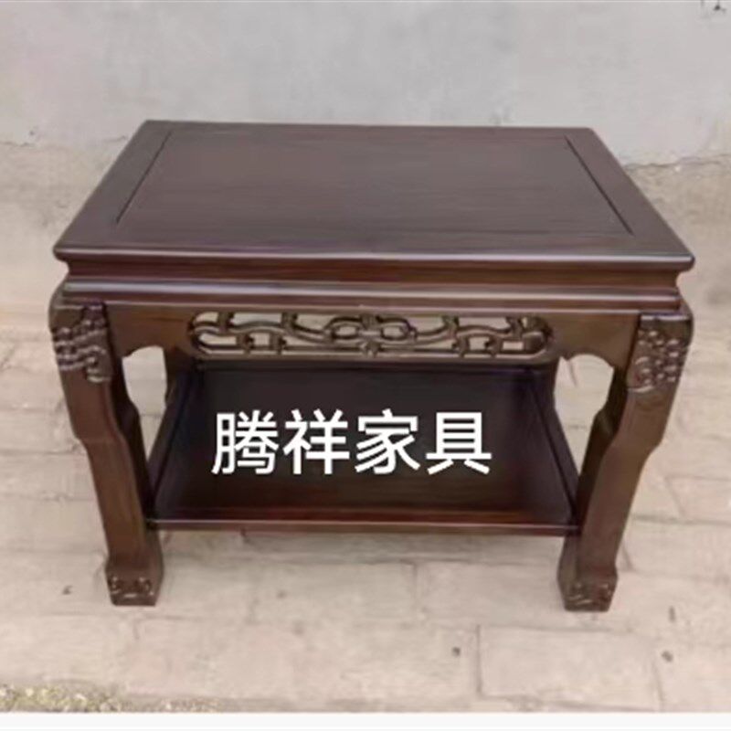 盆景架实木客厅奇石底座鱼缸架超承重长方形花架工艺品置物架包邮