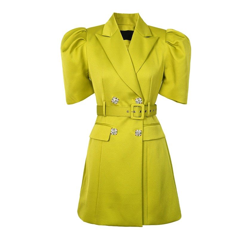 西装连衣裙女高级感夏季2024新款短裙小个子女神范气质职业西装裙