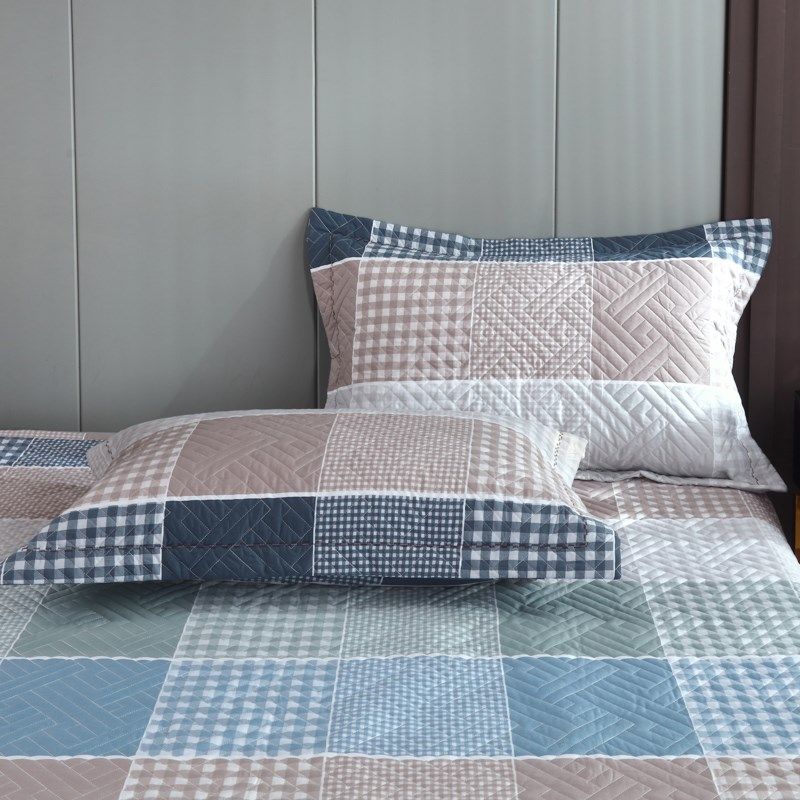 新款全棉夹棉单人成人枕套一对四季纯棉绗缝夹棉加厚枕头套两只装