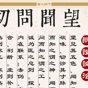 大医精诚挂图 孙思邈医德名着卷轴挂画 中医诊所装饰画定制订做