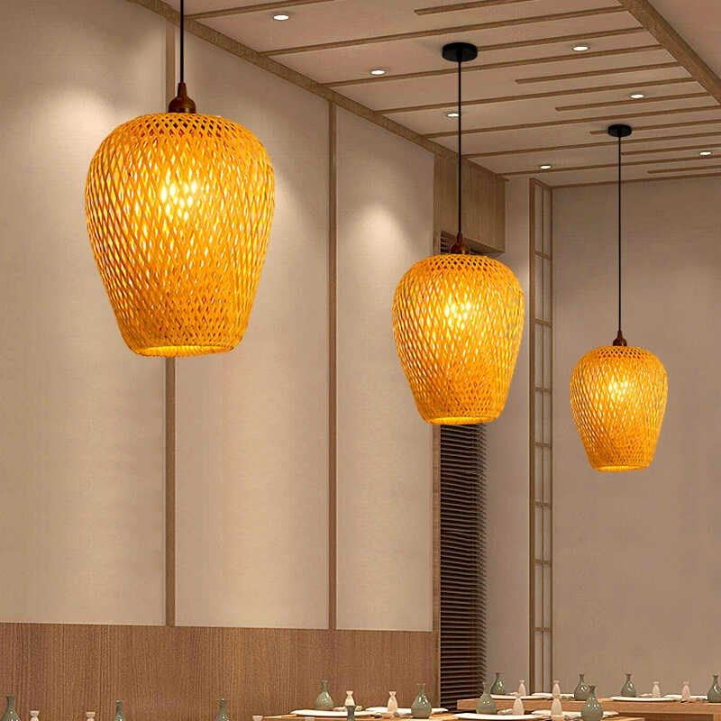 日式田园风草帽灯罩创意竹艺饭店吧台民宿藤艺灯禅意茶室竹编吊灯,家装灯饰光源,酒店/宴会厅/餐饮吊灯,淘宝优惠券,粉丝福利购,淘宝优惠卷