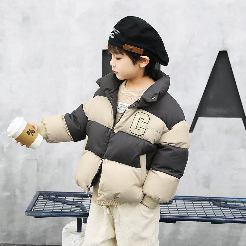 男童羽绒服短款加厚2024冬季新款宝宝儿童羽绒服亲子装外套23959