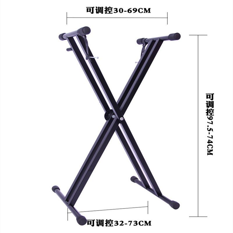 电子琴架折叠双层管古筝架88键37键61键乐器配件键盘架子通用琴架