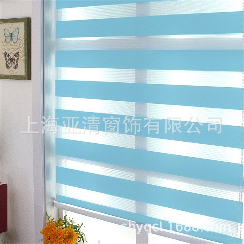 柔纱帘卫生间窗户专用窗帘免打孔浴室卷帘厕所百叶窗遮光2023新款