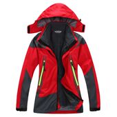 新款 两件套可脱卸户外防风防水保暖透气登山服 三合一儿童冲锋衣