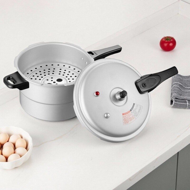爱妻铝合金高压锅家用燃气灶电磁炉通用防爆迷你商用压力锅大容量