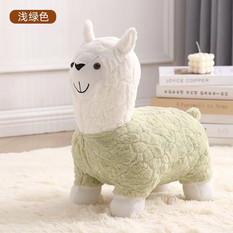 羊驼小凳子羊驼座椅儿童动物凳卡通家用摆件换鞋凳客厅沙发矮凳,住宅家具,玩具椅（原婴童）,淘宝优惠券,粉丝福利购,淘宝优惠卷