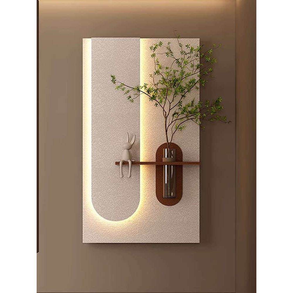 云尚画艺术花瓶水培绿色植物装饰画入口画餐厅立体客厅砂岩背景墙