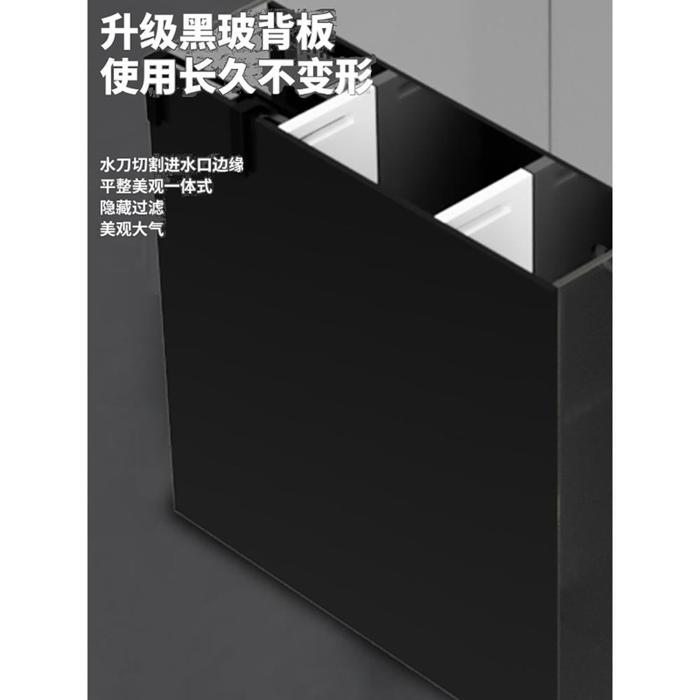 背滤海水缸珊瑚缸新手中小型客厅桌面方缸超白鱼缸免换水懒人造景