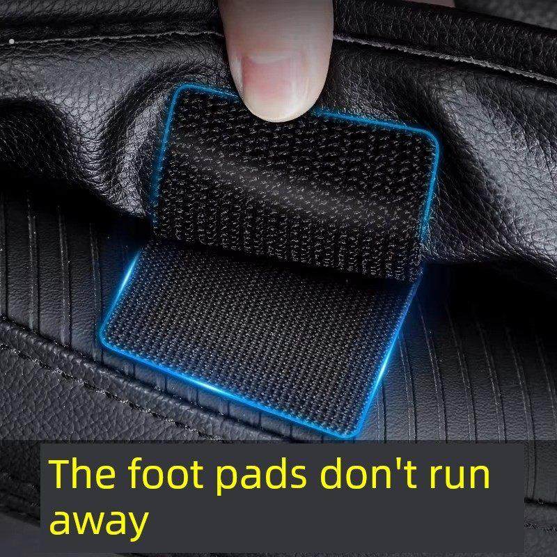 汽车地垫隐形固定贴纸神器扣防滑耐高温双面尼龙搭扣汽车胶贴片