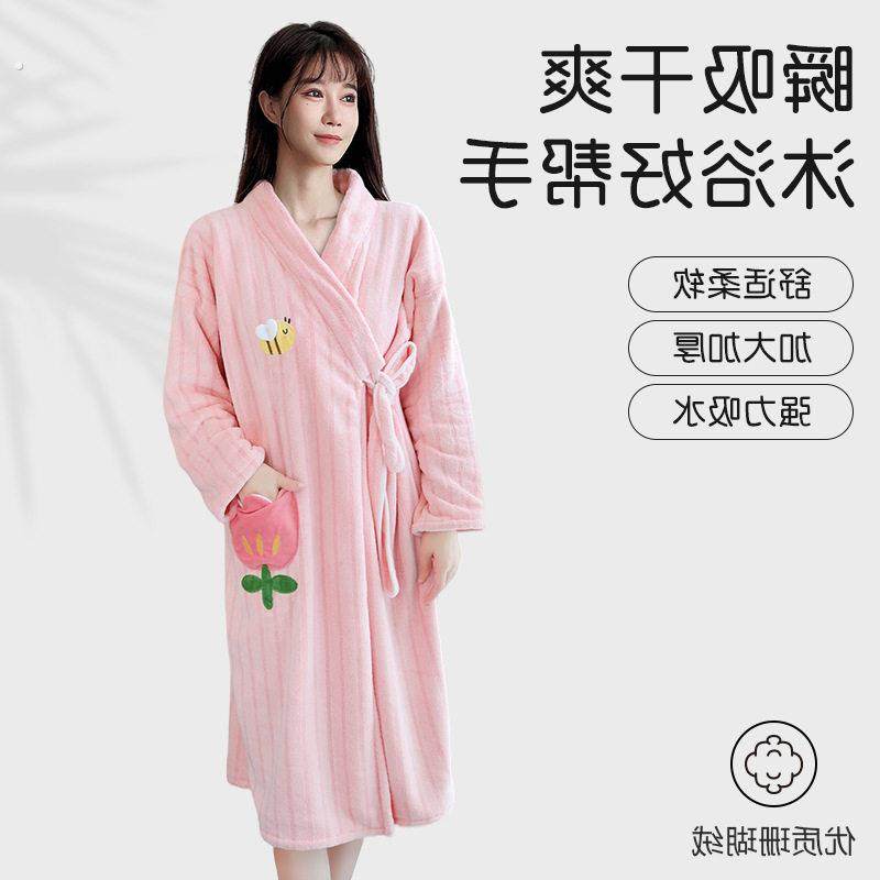 大人浴巾浴袍可穿式速干吸水夏季游泳专用女款洗完澡穿的2029新款