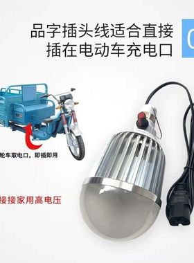 12VLED可调色水果灯夜市灯电动三轮车48V60V生鲜灯红色灯地摊灯