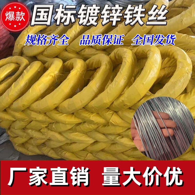 镀锌铁丝家用铁线丝手工DIY扎丝挂窗帘晾衣绳8/14/16铁丝细软铁丝
