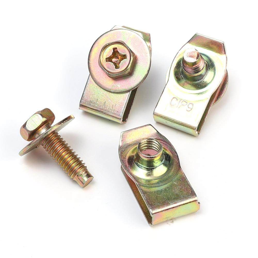 汽车车身螺栓U-nut夹M6发动机盖下垫护板挡泥板固定器紧固件螺钉