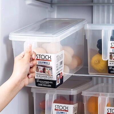 5L大号stock透明带盖随叠收纳各种食材保鲜盒及零食储物盒