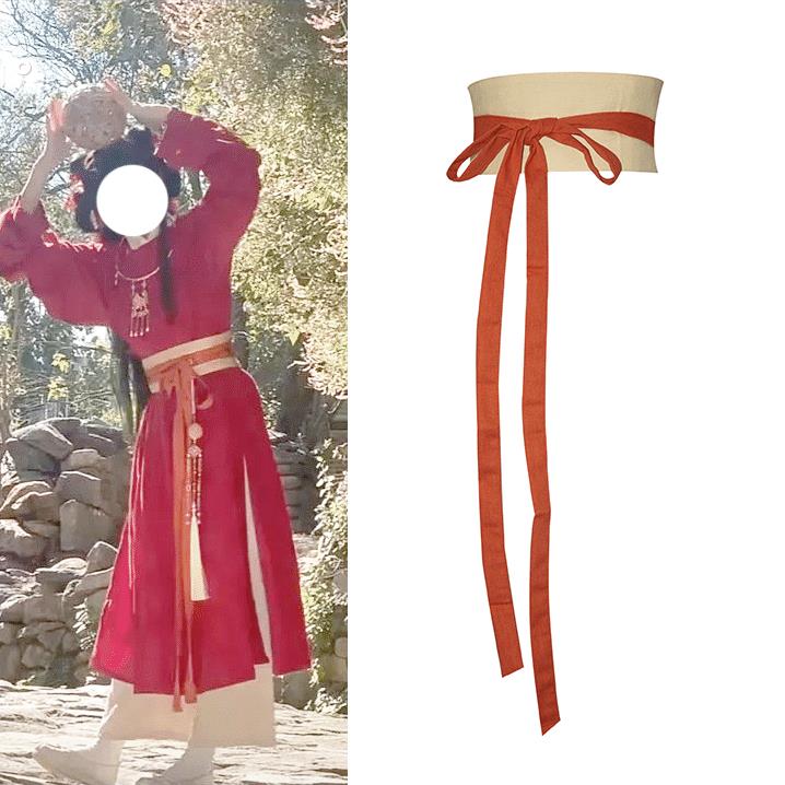 可调节腰围款式纯色超长带子古风汉服腰封复古腰带衣服外搭束腰女