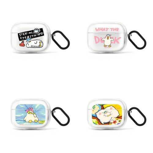 casyetifiy联名SSEBONG躺平鸭耳机壳4代AirPodsPro3代第三代保护套适用AirPodsPro二代AirPods降噪蓝牙保护套