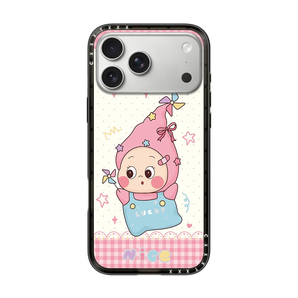 软萌睡帽娃娃卡通苹果手机壳适用于iPhone18Promax潮牌17pro个性创意星星人16promax银镜磁吸15pro精致保护套