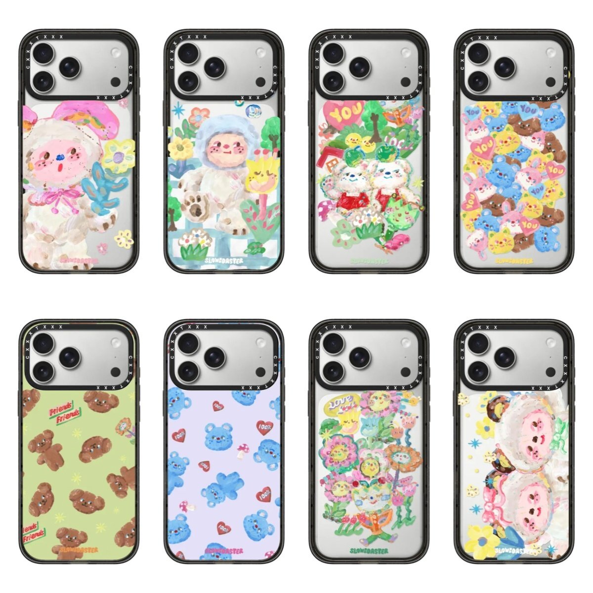 艺术家涂鸦狗狗兔子手机壳18Promax适用于iPhone17Promax苹果个性手机壳16pro卡通可爱小众15/14防摔保护套