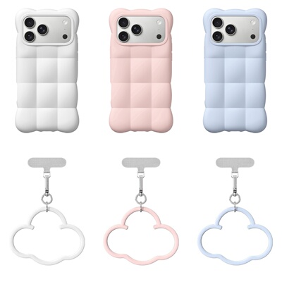 Cloud系列云想奶糖粉/棉云白/晨空蓝云朵适用于iPhone18ProMax纯色简约时尚17promax手机壳16Pro防摔保护套