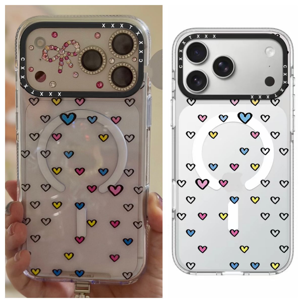 糖果波点苹果17Promax适用于iPhone16Promax手机壳15pro星星可爱卡通14Pro明星同款13/12冰晶防摔保护套磁吸