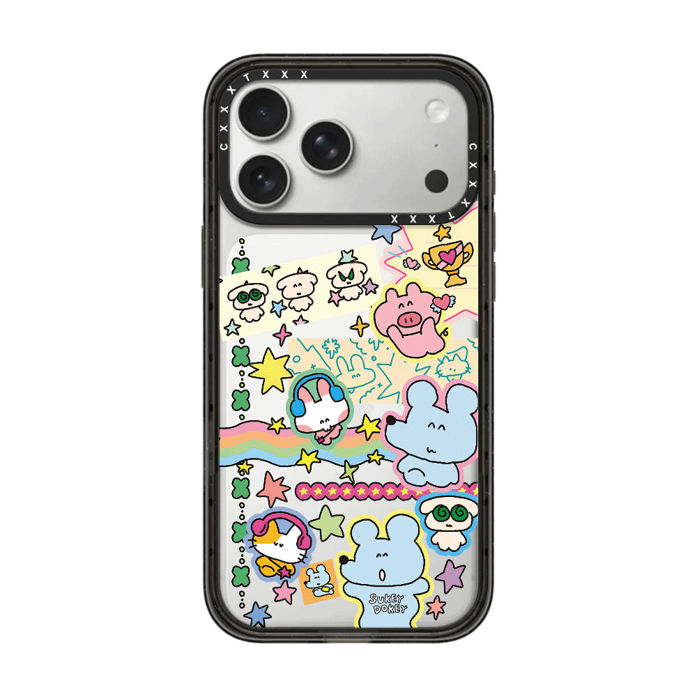 Sukeydokey顺顺鼠贴纸苹果18/17Promax适用于iPhone16Pro手机壳15pro可爱卡通14Pro明星同款13/12/11磁吸硬壳