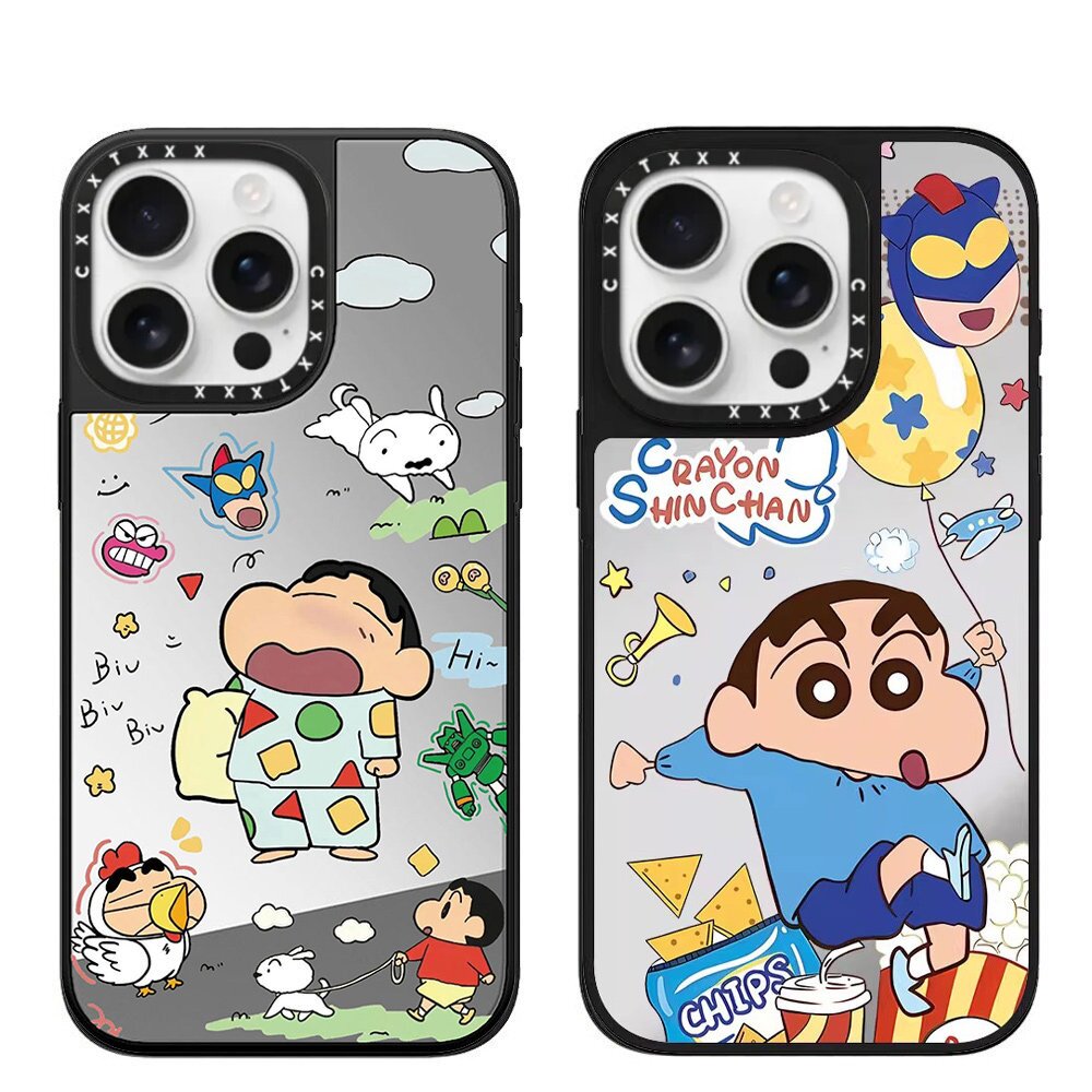 睡衣蜡笔小新手机壳适用于iPhone18promax卡通可爱17plus个性创意16pro高级感15plus不撞款防摔14/13保护套