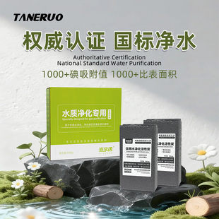 国标认证食品级真空装椰壳活性炭饮用水净化鱼缸过滤除异味净水炭